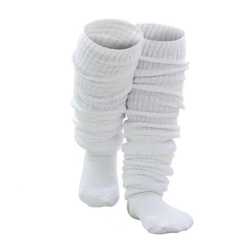 

White Black Loose Socks Slouch Boots Stockings JK Uniform Accessories Leg Warmers Cosplay Socks for Women Girls 60cm білий