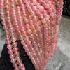 Peach Ice Chalcedony & Pink Quartzite Jade Beads for DIY Bracelets