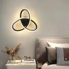 Modern LED Wall Lamp Trefoil Black White Ceiling Light For Bedroom Bedside Living Room Corridor Checkroom Decor Lighting Fixture