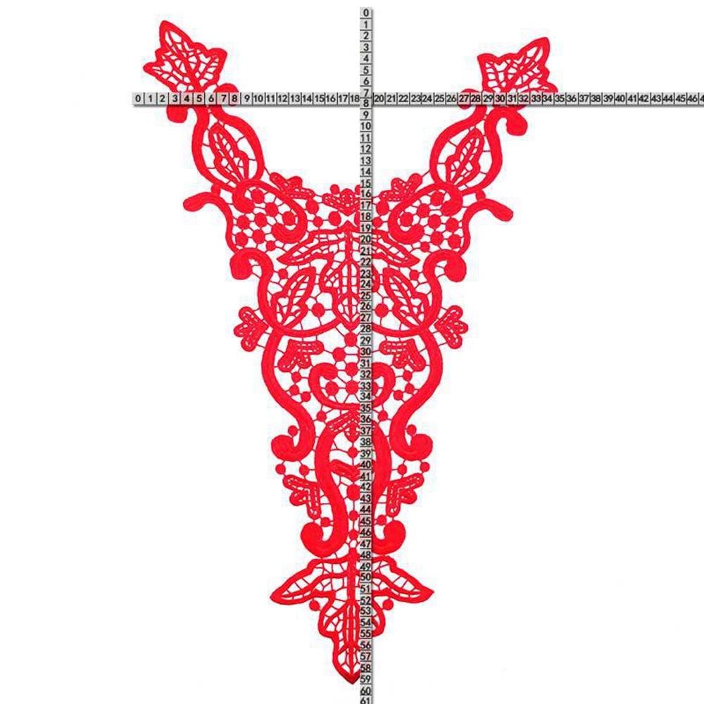 Flower 3D DIY Neckline Scrapbooking Garment Accessories Embroidery Lace Apparel Sewing Fabric