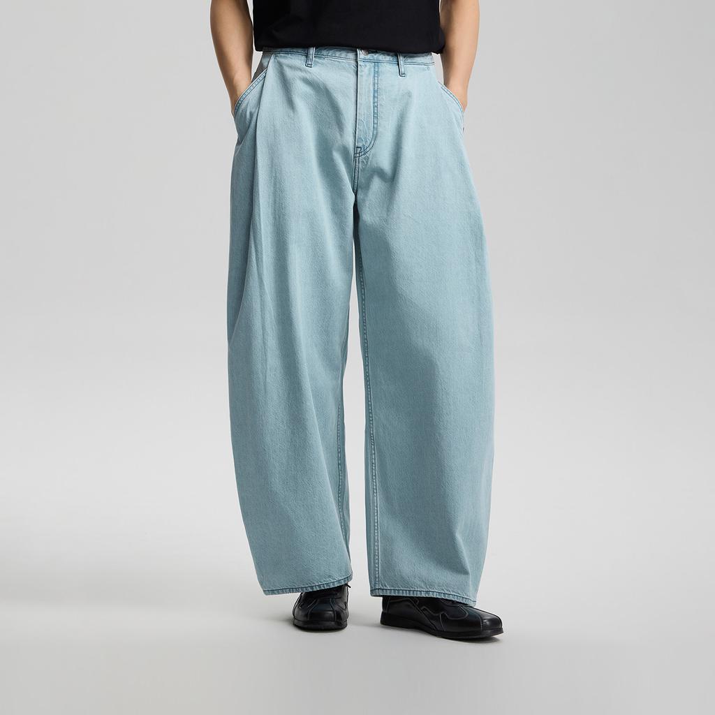 Lee Oversized Light Blue Mid-Rise Jeans Unisex Jeans LUB009999210890A10268