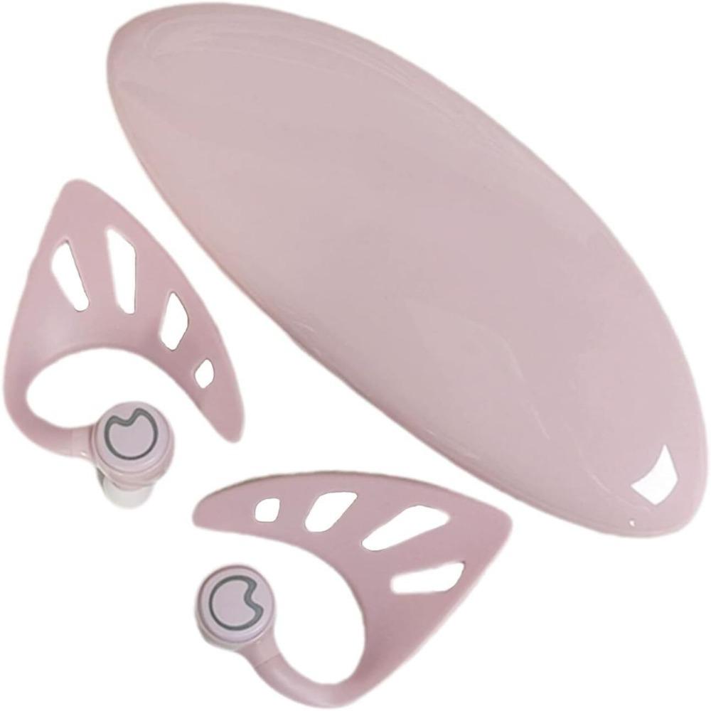 

Беспроводные наушники-вкладыши с сенсорным управлением в форме эльфийских ушей, с двойным микрофоном, для фитнеса розовый