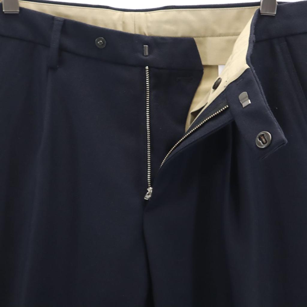 Moncler Wool Slacks Pants 48 Navy Men's Used