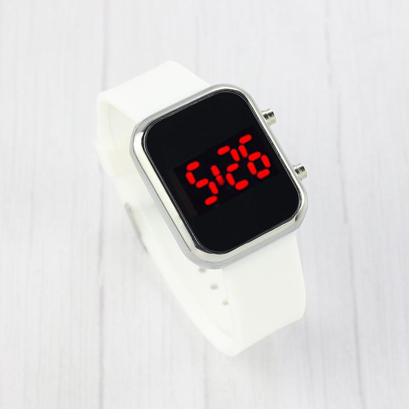 Silicone Button Electronic Watch Men'S Fashion Trend Electronic Led Student Watch
