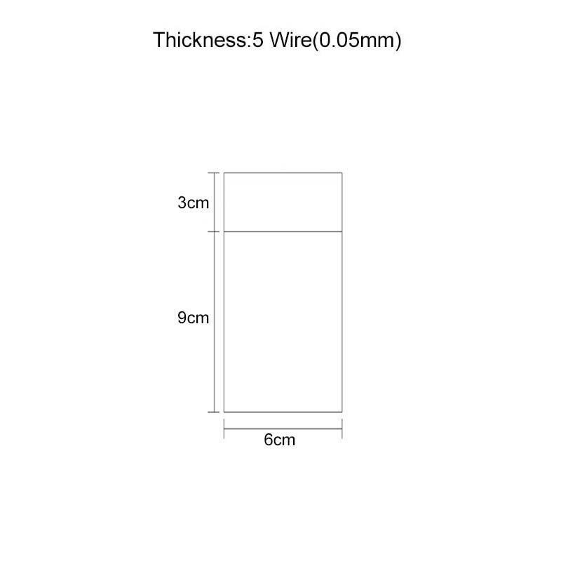 

100Pcs Transparent Opp Bags Self Sealing Plastic Bag for Jewelry Candy Cookie Packaging Cellophane Bag Gift Supplies TMZ