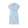 Emerald Short Sleeved Dress Women's All Over Print F11W524304F-ZA
