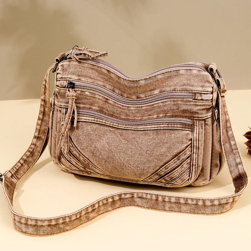 Neue Umhängetasche in modischer Damenhandtasche Temperament lässig vielseitig große Kapazität mehrschichtige Schultertasche