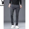 PLAYBOY Men's Business Casual Straight Fit Stretchy Jeans