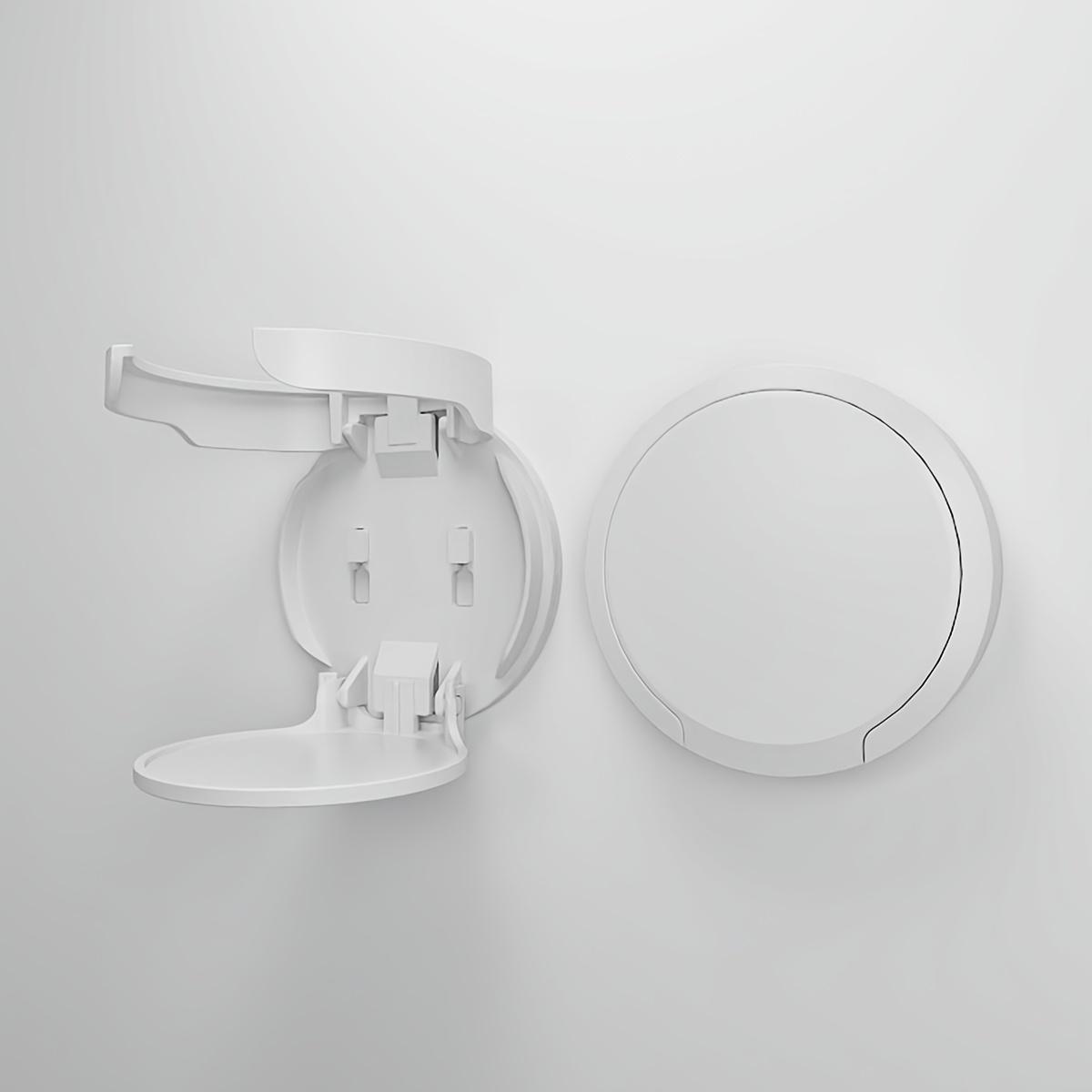 

1pc White ABS Plastic Folding Cup Holder | Adjustable Arm Design, Detachable & Easy to Clean, Suitable for Home/ Office/ Dormitory/ Boat/ RV