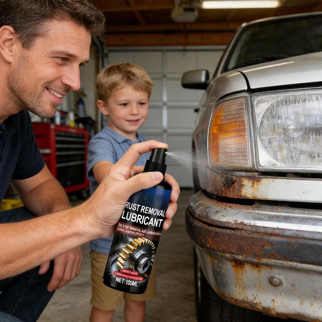 Metal Rust Remover Lubricant Spray Multi-Purpose Brake & Chain Degreaser Friction-Reducing Formula with Corrosion Heavy-Duty