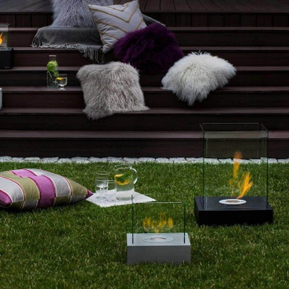 Tabletop Bio-fireplace TANGO4 Black Set Mix