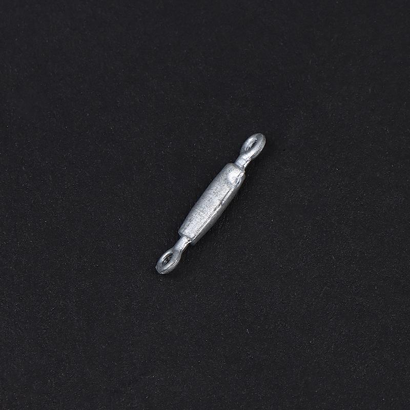 12 Pezzi Lunghezza 15 Mm Tenditore per Modello di Nave Diametro 2 Mm Vite di Manovra in Lega Morsetto per Corda Metallica di Simulazione Parti Decorative Fai da Te
