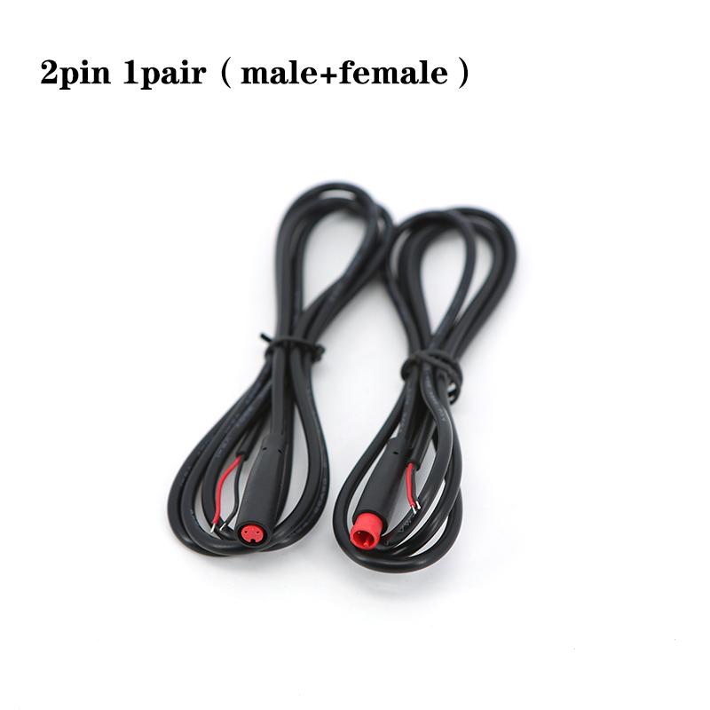 

1м M6 2 3 5 Контактный сердечник 6мм штекер розетка Julet Электровелосипед Стыковой кабельный штекер Разъем Скутер Тормоз водонепроницаемый Сигнальный датчик шнур 2pin male female