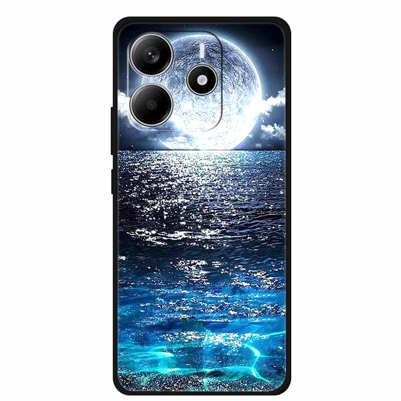 Pour Redmi Note 14 4G GLOBAL Coque Animaux Silicone Souple TPU Étuis de Téléphone Housse Arrière pour Xiaomi Redmi Note14 4G Protecteur Coque