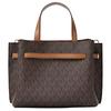 Michael Kors Mała damska torebka Emilia z powlekanego płótna, beżowa 30F5GU5S1B-BRN/ACORN