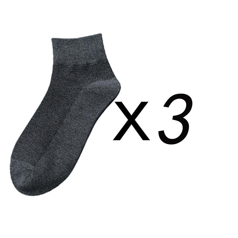 3 Pairs/Lot Men's Cotton Socks High Quality Casual Breathable Male Comfortable Business Soft Simple Fashions Ankle Socks
