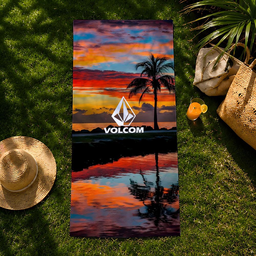 Brand V-Volcom Towel beach towel, quick drying absorbent bath towel for Swim,Gym,Camping,Outdoor