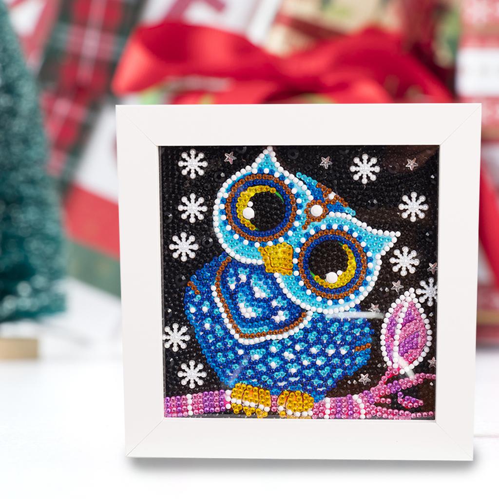 Kids Full Drill 5D Diamond Painting Kit, Cartoon Animal Handmade Diy Diamond Paste Decor Art