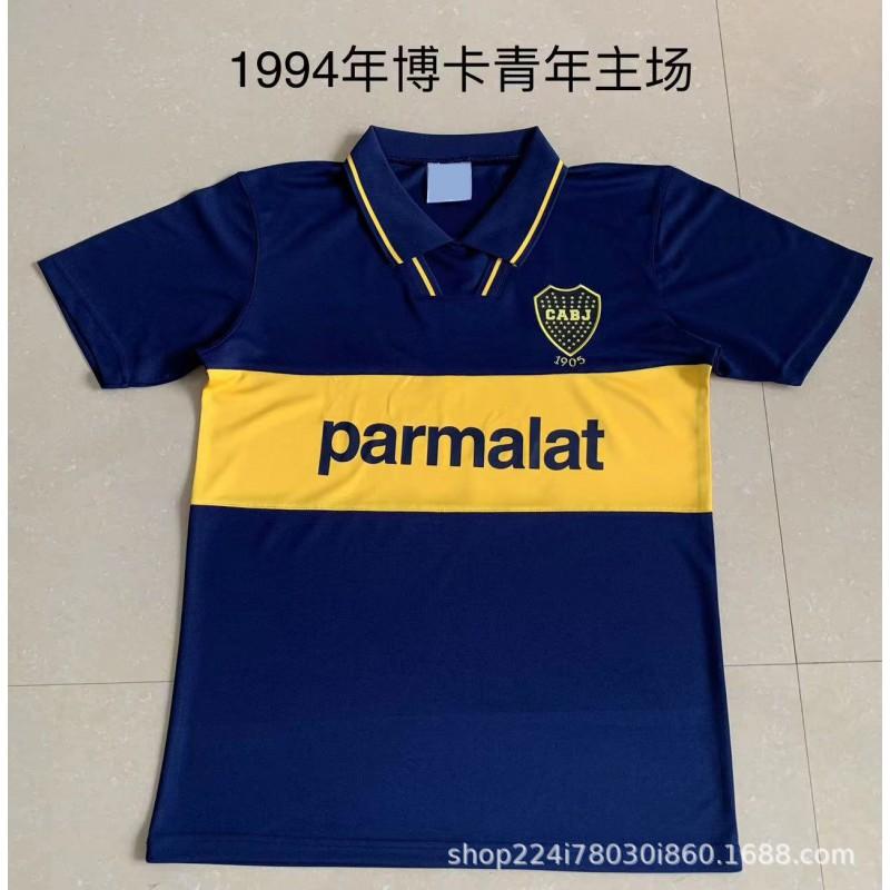 Boca Juniors Retro Fußball Trainings Trikots Heim Auswärts Vintage Fußball Trikots Herren Damen