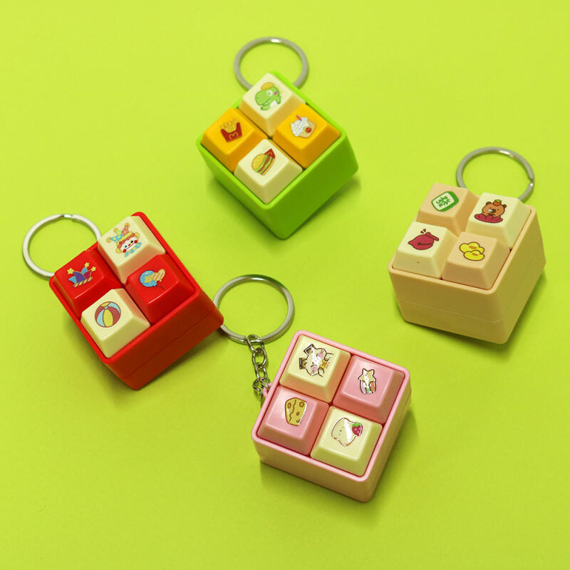 Electronic clicker keyring with conversation sound effect