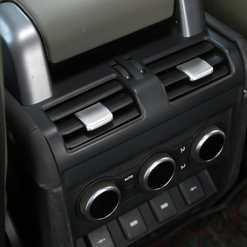 För Land Rover Defender 90 110 -2024 ABS Krom Bil Central Kontroll Luftutblås Justeringsspak Cover Dekorativa Tillbehör