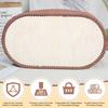 1pc Wooden Basket Bottoms for Crochet Oval Basket Wood Bottom  Moses Bassinet Board Changing Basket Dolls Moses Basket