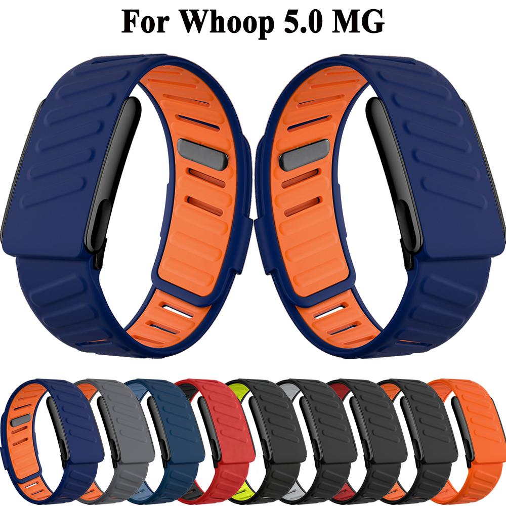 Cinturino Sportivo in Silicone Compatibile con WHOOP 5.0 MG Cinturino di Ricambio Impermeabile per whoop 5.0 MG Braccialetto per Orologio