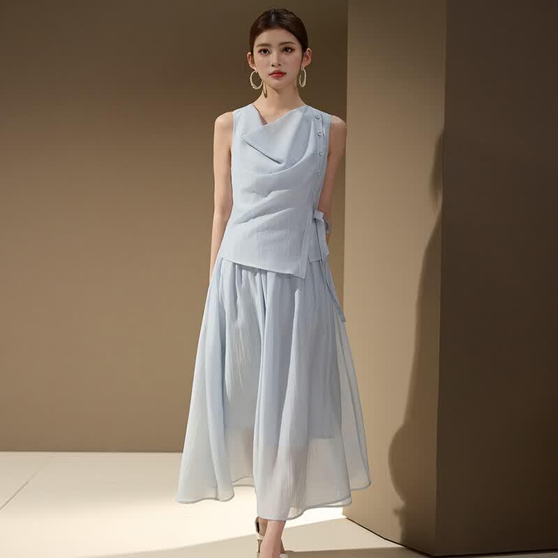 Women's Sleeveless A-Line Dress
