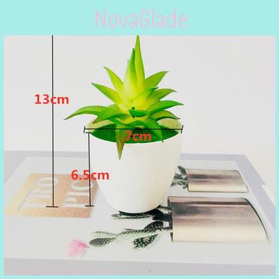 Synthetic Succulent Plant Miniature Potted Decor For Home Office And Diy Craft Projects