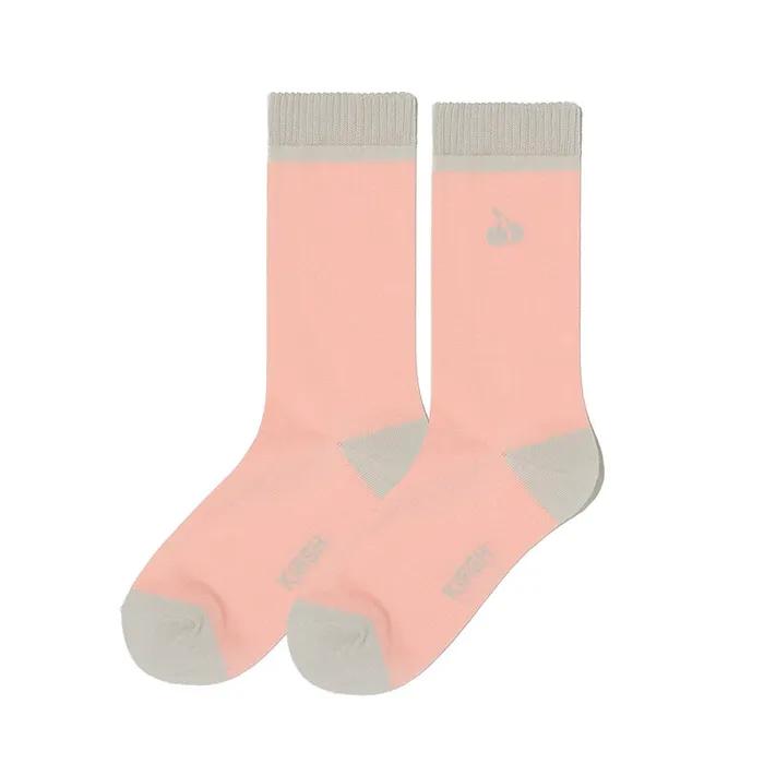 Small Cherry Color Combination Socks [Pink]