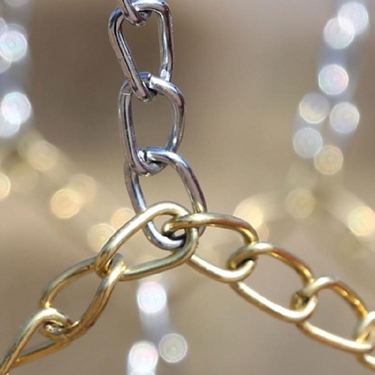Heavy Duty Metal Chain Basketball Net Standard Braided Metal Chain Basketball Net Goal Training Basketball Net