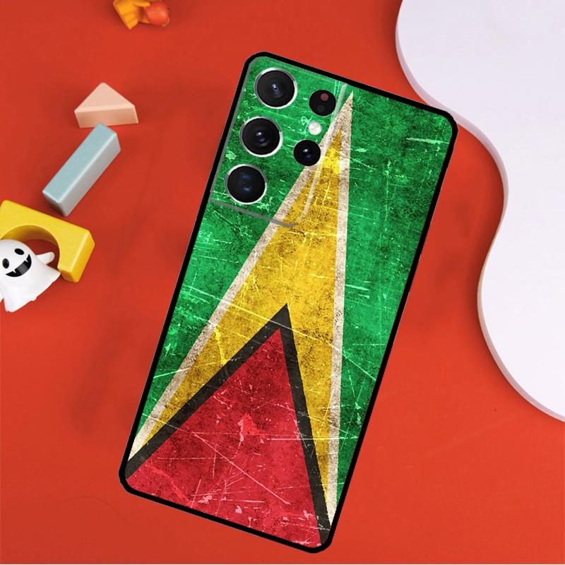 

Guyana Flag Phone Case For Samsung Galaxy S24 Ultra S25 Ultra S9 S10 S20 S21 S22 S23 Plus S24 FE Cover Galaxy S24Ultra
