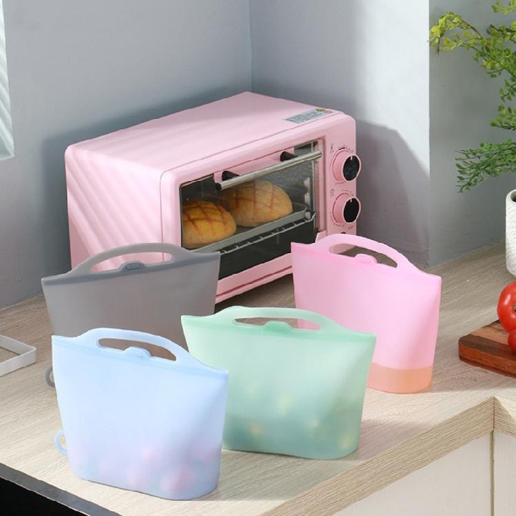 Convenient Silicones Sterilizer Bag Kitchen Bag Transparents Freshes Shut Bag for Refrigerator Freshes Keep Accessory