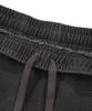 WACKY WILLY Women'S Washed Denim Semi-Wide Cargo Pants Dark Gray