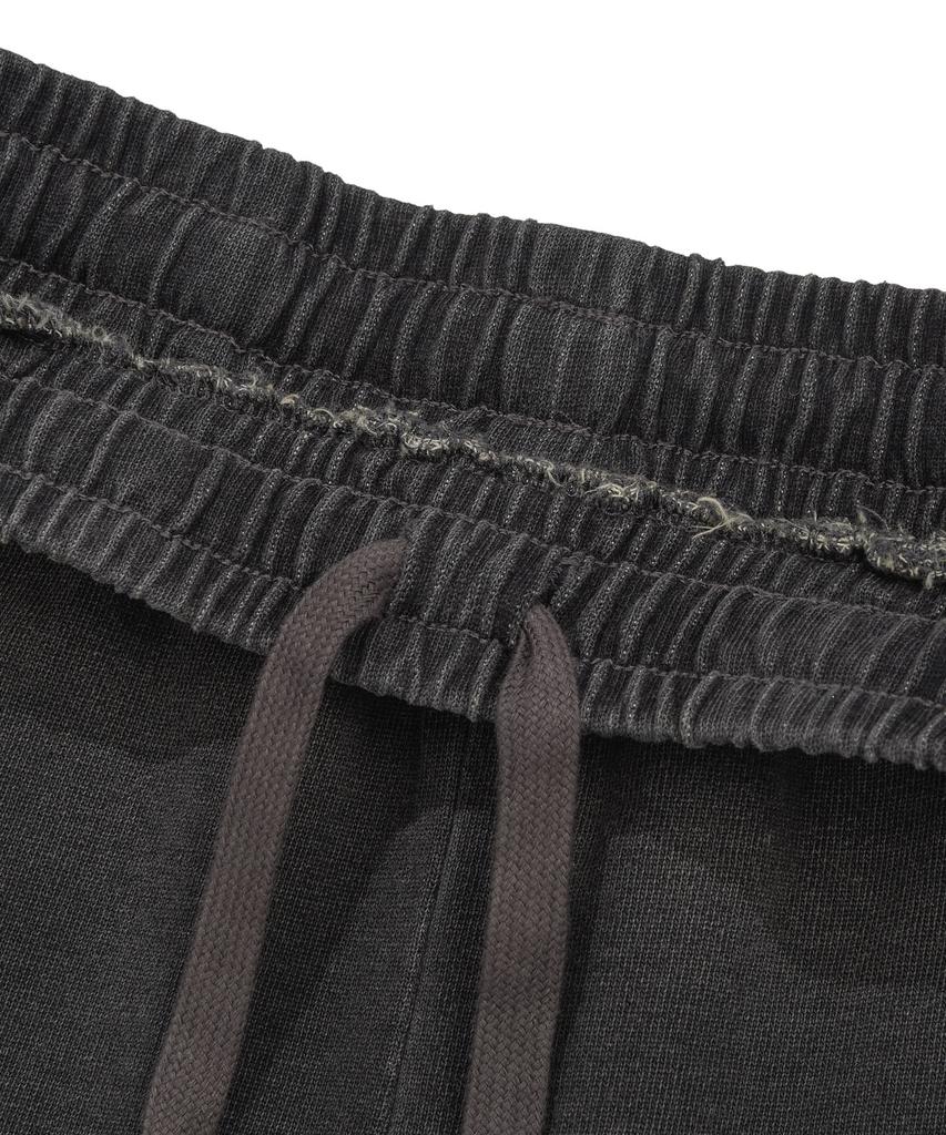 WACKY WILLY Women'S Washed Denim Semi-Wide Cargo Pants Dark Gray