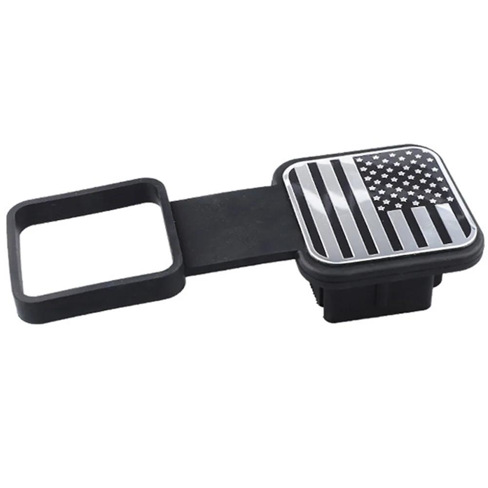 Tow Plug Tube Cap Protector Trailer Hitch Receiver Cover Plug Waterproof 2 Inch Receiver Auto Square Plug Tow Hook Cover