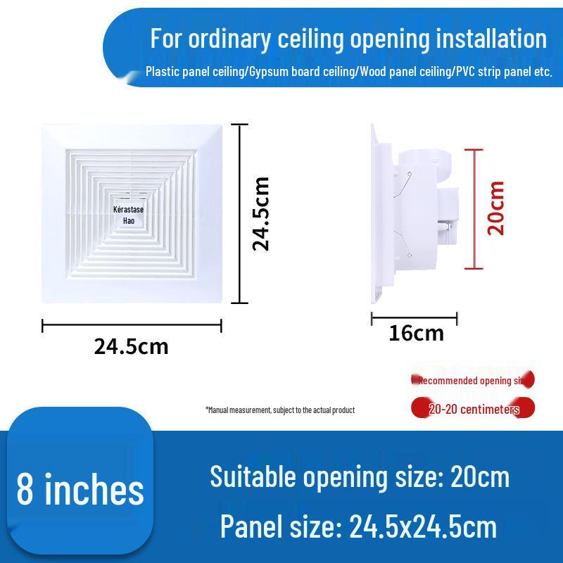 Silent Ceiling Mount Exhaust Fan for Bathroom and Bedroom