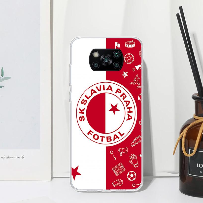 

Sk Slavia Praha Czech Republic Phone Case For Xiaomi Poco X7 X6 X5 M7 M8 Pro F7 Ultra Redmi 15C 15 13C 13 12C 12 10 10C 10A Art Xiaomi Poco F7 Pro