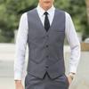 Γαμπριάτικο Ανδρικό Γιλέκο Πέισλι Μονόχρωμο Στενή Γραμμή Γραβάτα Ανδρικό Αμάνικο V-λαιμόκοψη Γιλέκο Πάρτι Καθημερινό Αμάνικο Επίσημο Επαγγελματικό Σακάκι
