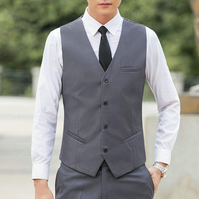 Γαμπριάτικο Ανδρικό Γιλέκο Πέισλι Μονόχρωμο Στενή Γραμμή Γραβάτα Ανδρικό Αμάνικο V-λαιμόκοψη Γιλέκο Πάρτι Καθημερινό Αμάνικο Επίσημο Επαγγελματικό Σακάκι