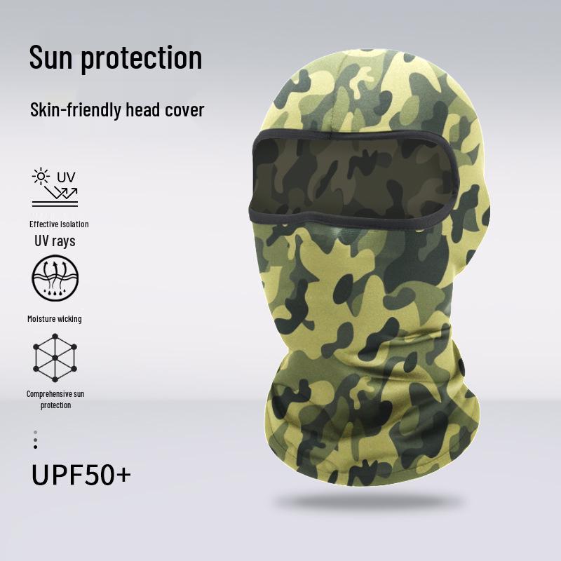 Atmungsaktive Sommer-Gesichtsmaske: Sonnencreme Sturmhaube für Radfahren, Klettern, Motorradfahren und Outdoor-Sportarten