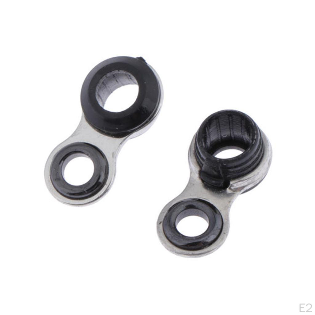 10 Pcs Stainless Steel 5 Sizes Fishing Rod Guide Tips Rings Line