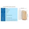Practical Flat Brush Fiber Brush with Wooden Handle Hand-held Art Brush Furniture Brush Cleaner for Indoor Outdoor Wall