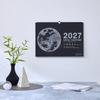 Shin-Nihon Calendar 2027 Wall Calendar - Sora (Space) Design Black Edition, Aesthetic Gold and Silver Moon Prints, Large A3 Hanging Planner