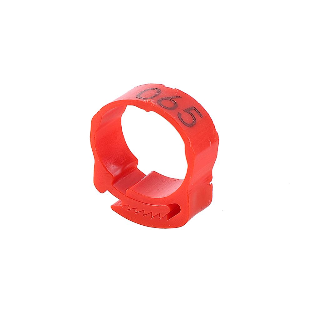 25 Pcs Chicken Foot Ring Adjustable Size Poultry Leg Digital Label Buckle Ring Plastic Chick Duck Goose Farm Equipment 6 Colors