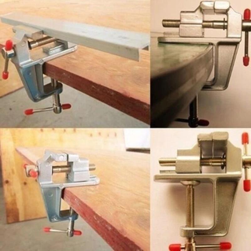 Mini Schraubstock 3,5" Aluminium Klein Juweliere Hobby Tischklemme Mini Werkzeug Schraubstock