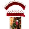With Red Letter Knitting Stockings Yarn Hanging Ornament Christmas Socks  Xmas