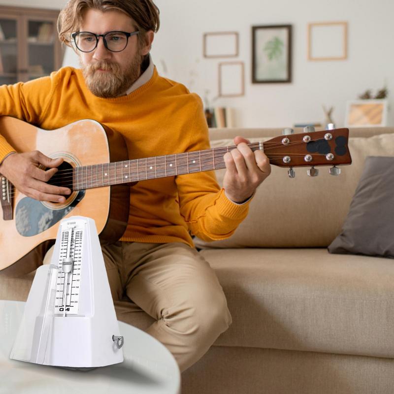 Guitar Metronome Piano Metronome Tower-Shaped Mechanical Metronomes Loud Sound Solid Music Metronome Tuner For Violin Drums