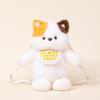 Zaino peluche Duo Gatto e Pecora che Corrono con Bambole Orso e Ape