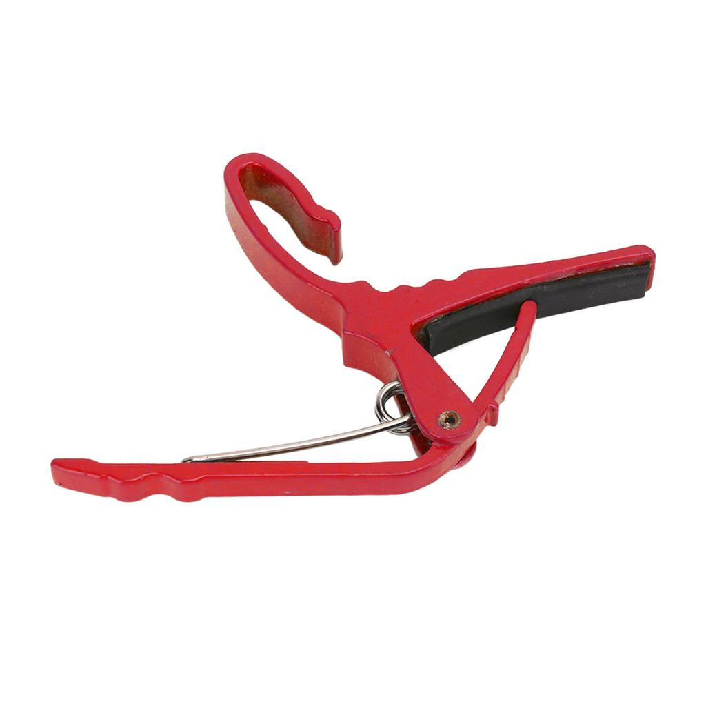 Guitar Capo Alloy Quick Tone Change Portable Instrument Accessory for Playing Performance Red